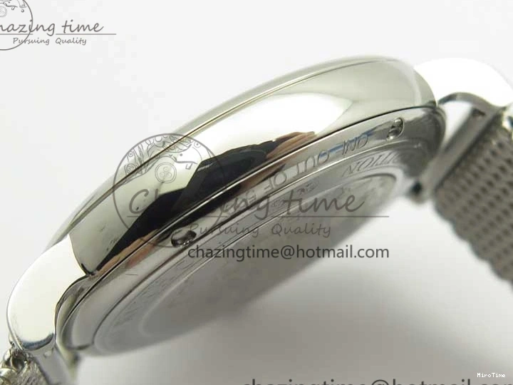 MIROTIME 1218 Portofino IW356501 SS V3 MK 1:1 Best Edition Blue Dial On SS Mesh Bracelet MIYOTA Timeless 7194